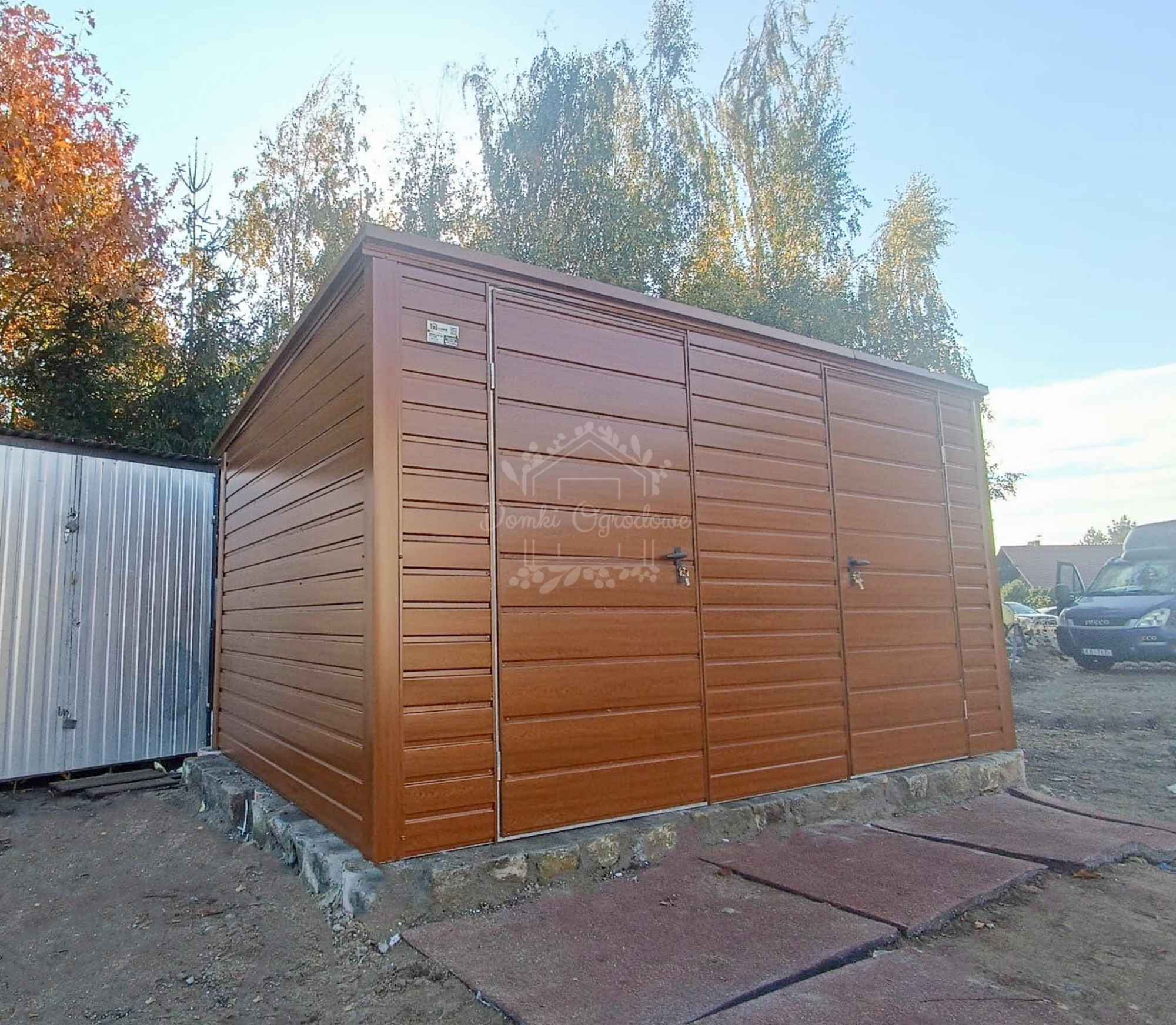 Schowek - domek ogrodowy 4x2,5m - 2x  złoty dąb - drewnopodobny  ID883 Iława - zdjęcie 3