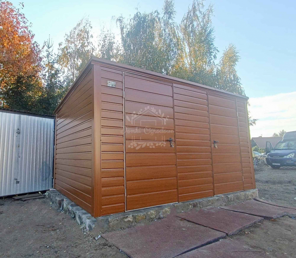 Schowek - domek ogrodowy 4x2,5m - 2x  złoty dąb - drewnopodobny  ID883 Iława - zdjęcie 3