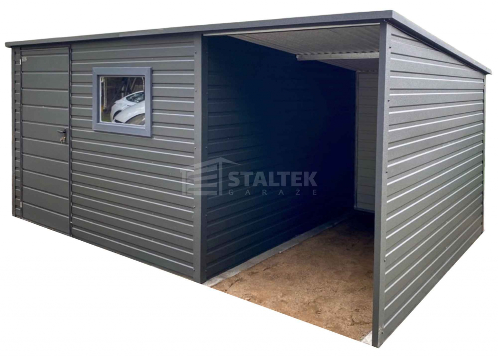 Domek ogrodowy schowek 2,5x2,5m wiata 1,5x2,5m  drzwi okno dach ST225 Kielce - zdjęcie 1