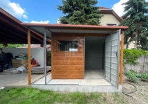 Domek ogrodowy 2,5x2,5m + 2x wiaty - drzwi - okno  dach rynny ID1226 Kłodzko - zdjęcie 5
