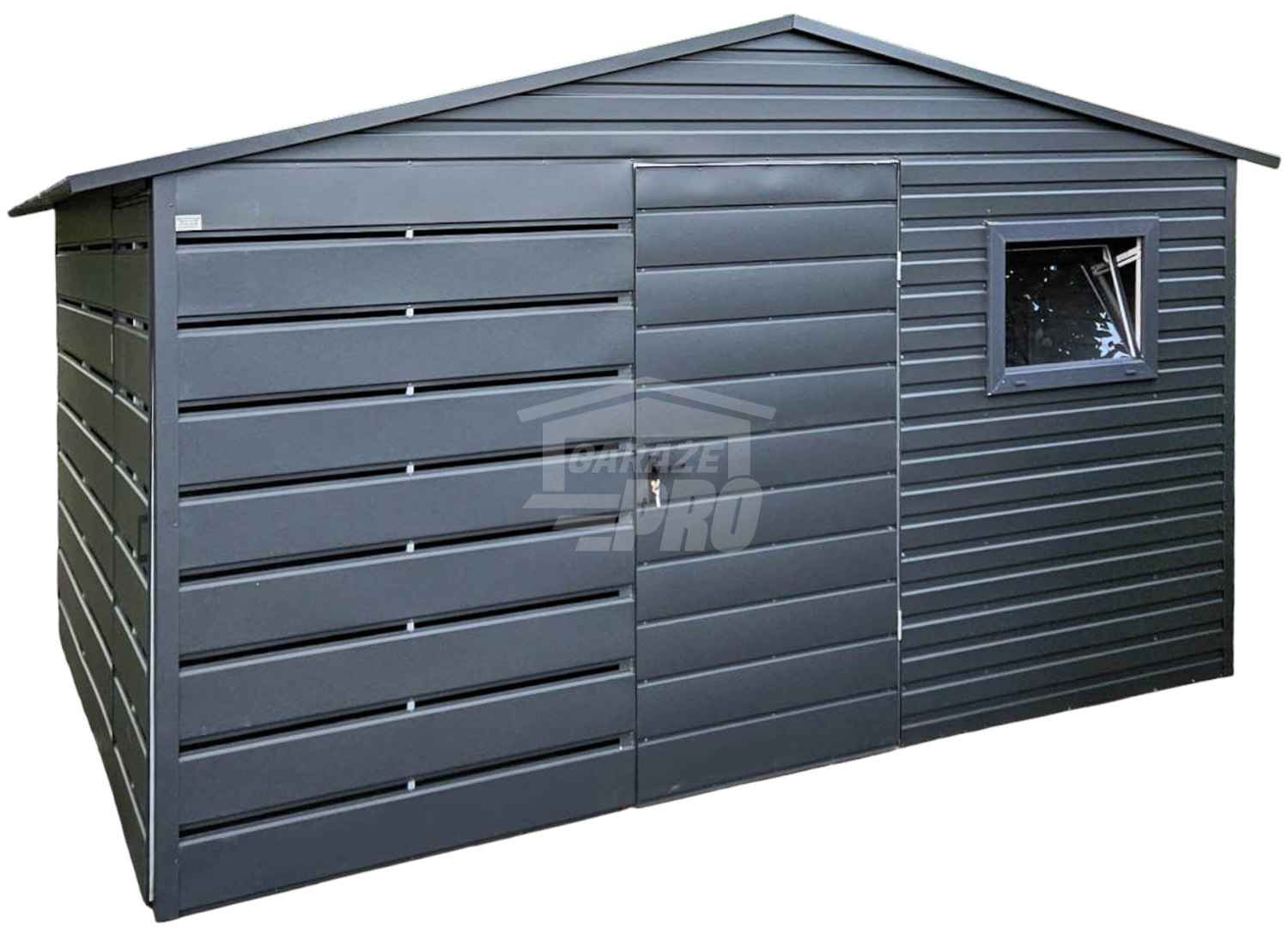 Schowek - Domek Ogrodowy 2,5x3,5 - wiata 1x3,5 drzwi okno dach  GP624 Toruń - zdjęcie 1