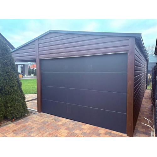 Garaż blaszany 5,5x9 - Brama segmentowa Gorlice - zdjęcie 1