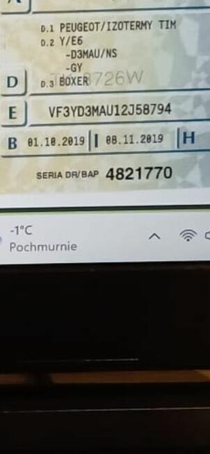 Peugeot boxer 10-paletowy z 2019 z Kielce - zdjęcie 4