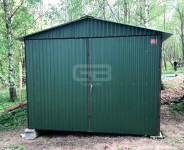 Garaż blaszany 3x6 Brama dwuskrzydłowa dach -  wolnostojący GB153 Jelenia Góra - zdjęcie 3