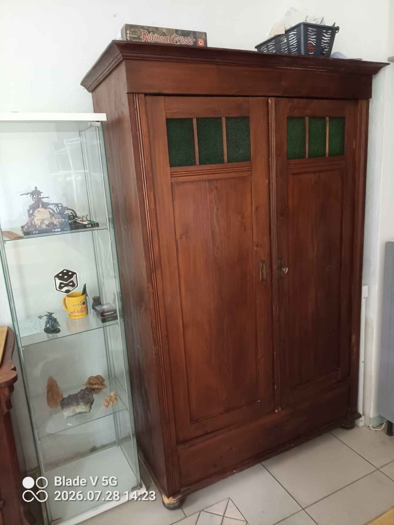 Komoda retro orginalna lite drewno Żoliborz - zdjęcie 4