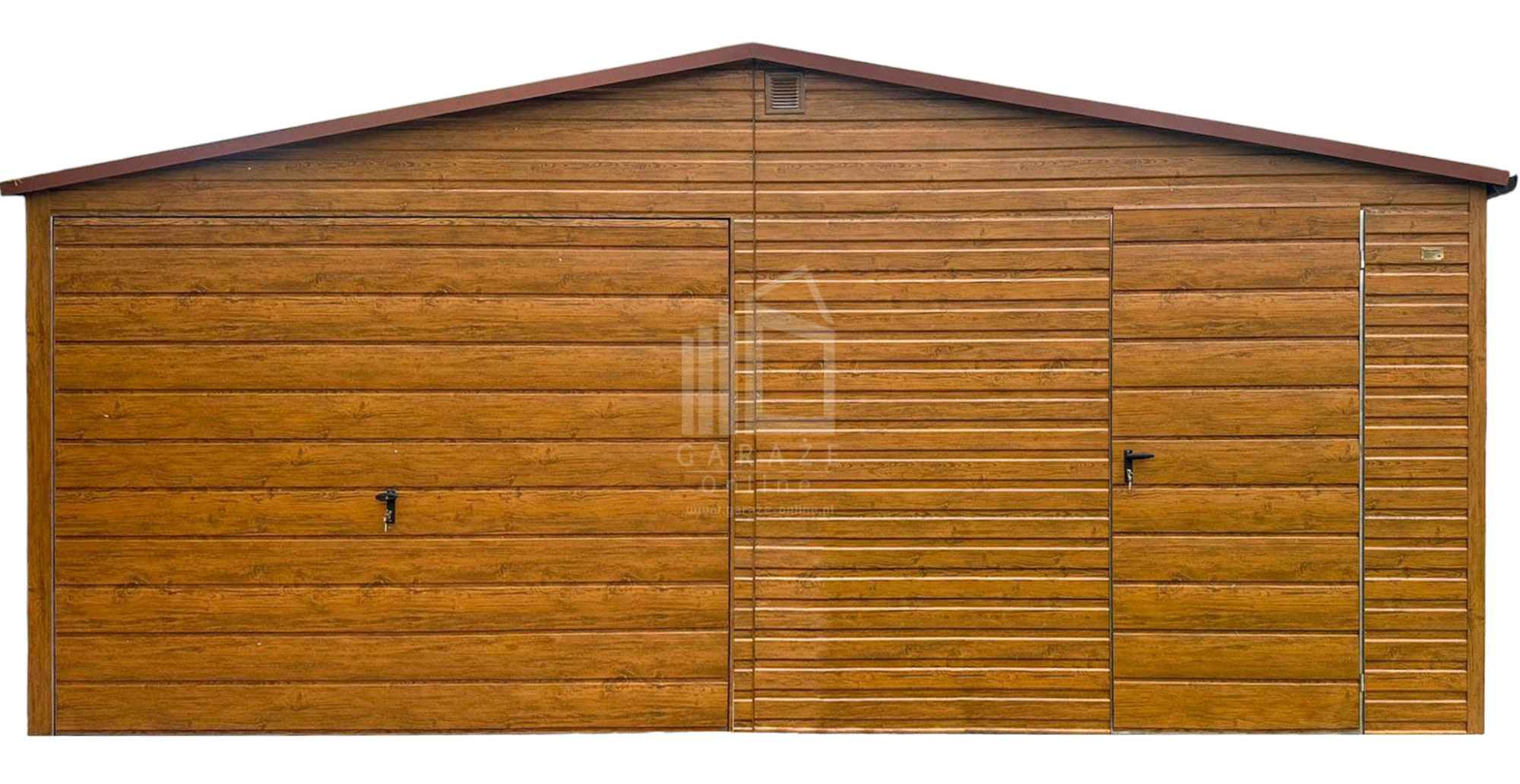 Garaż blaszany 6,2x6m - brama uchylna - drzwi  rynna dach ID1036 Inowrocław - zdjęcie 1