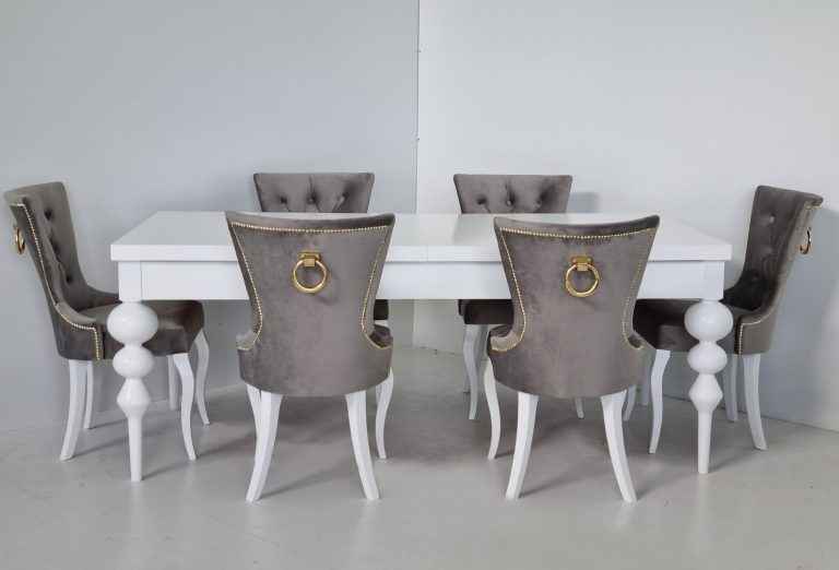 Zestaw stół z krzesłami Meble tapicerowane do jadalni NOWE Producent Czarna Woda - zdjęcie 4