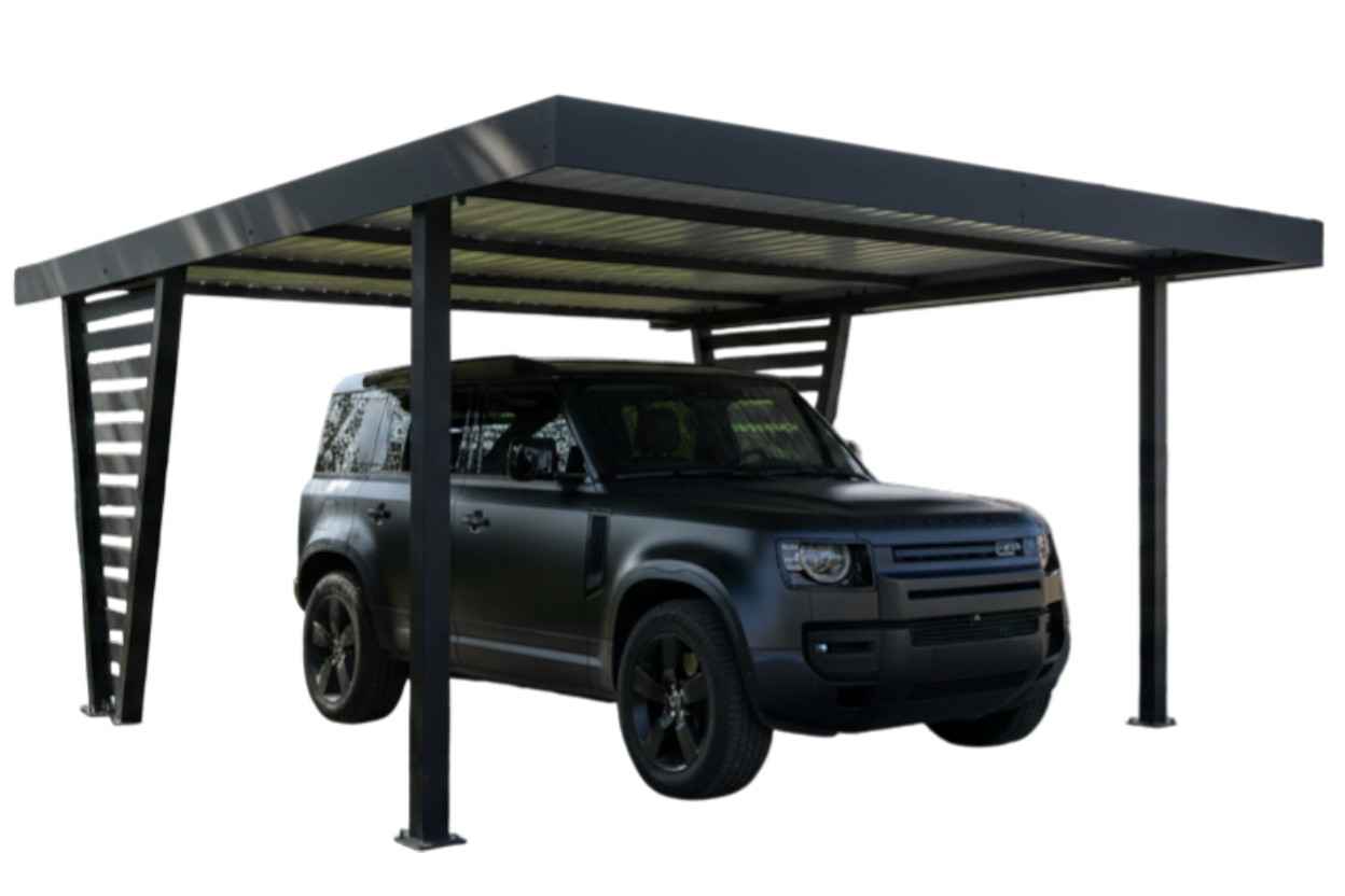Carport V PREMIUM 4x4,5m Wypełnienie panelami Wiata samochodowa ID1189 Iława - zdjęcie 1