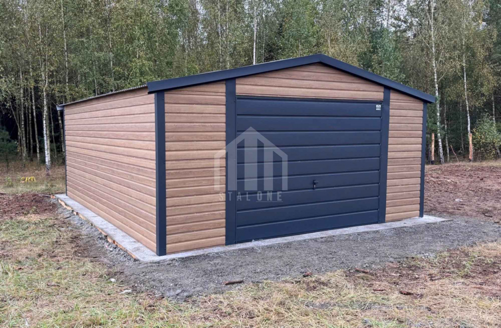 Garaż blaszany 4,5x5m - brama uchylna - drzwi - okno  SO114 Września - zdjęcie 3