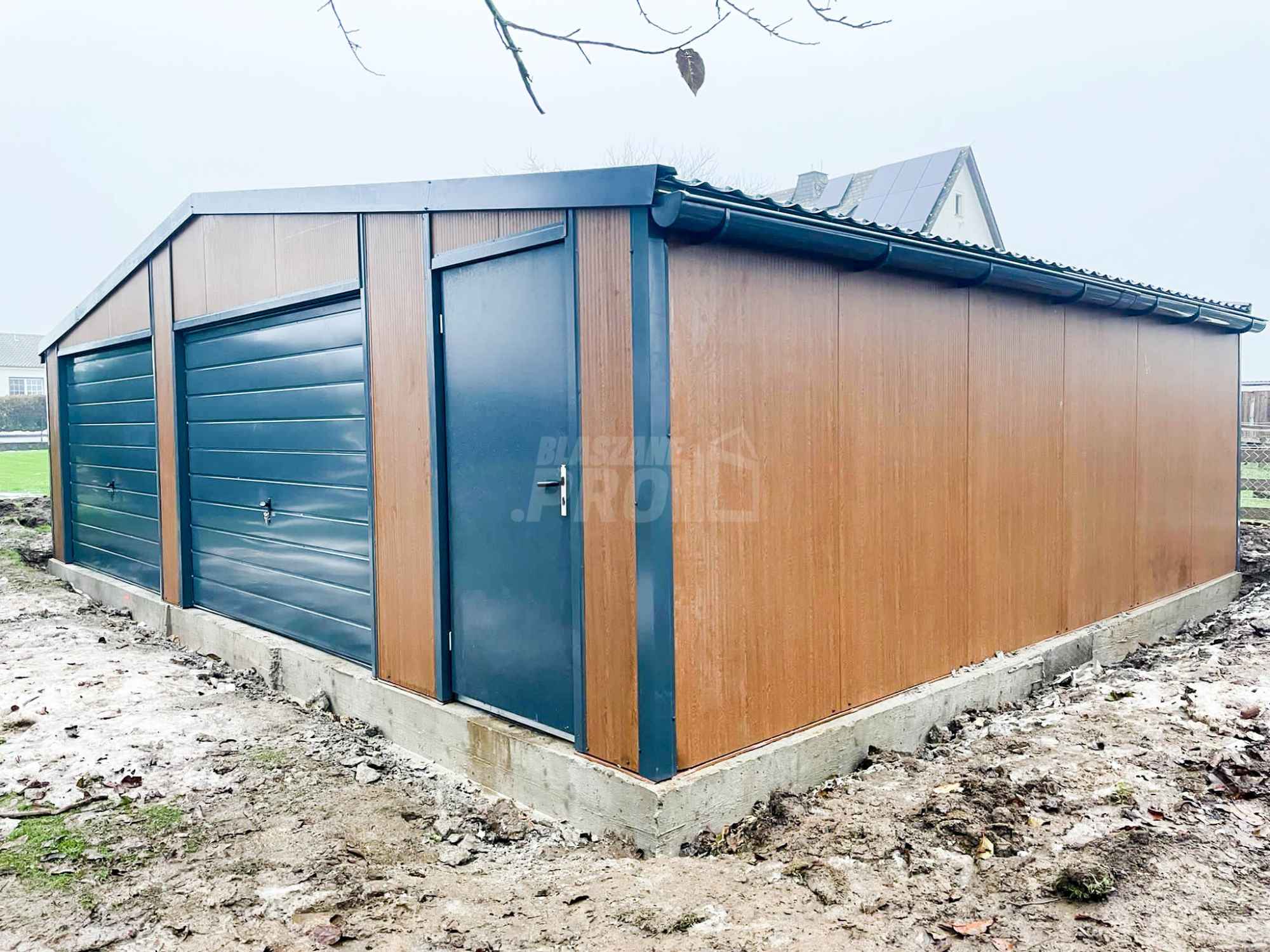 Garaż Ocieplany Płyta Warstwowa 9x6 Brama uchylna 2x okno drzwi GP259 Nysa - zdjęcie 12