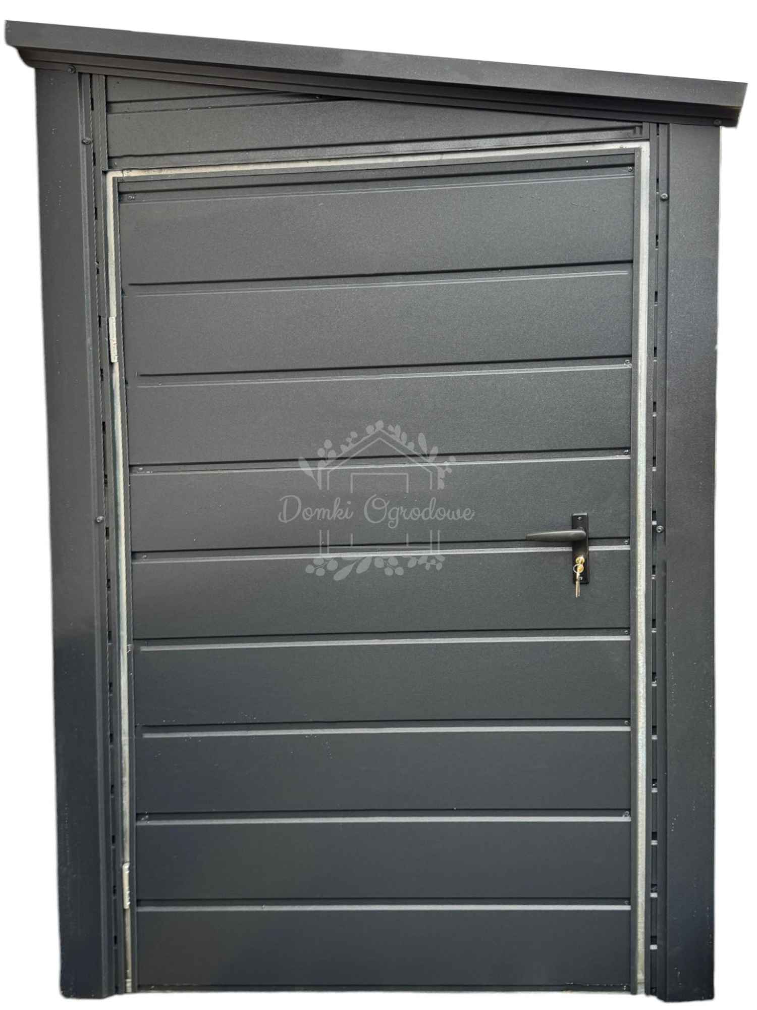 Schowek  domek ogrodowy 1,4x4m  antracyt dach spad w bok ID874 Mysłowice - zdjęcie 1