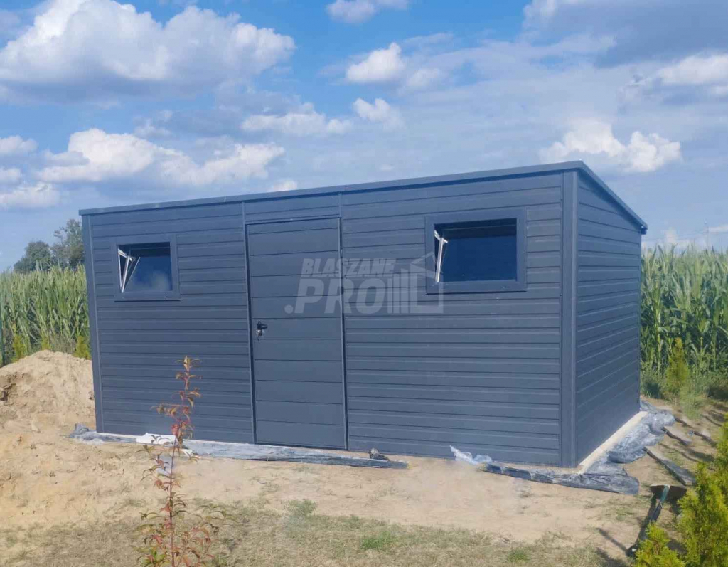 Domek ogrodowy - schowek 5,5x2 drzwi 2x okno Dach spad w tył  GP214 Inowrocław - zdjęcie 2