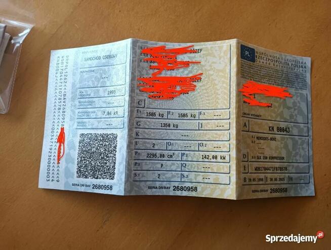 Mercedes-Benz SLK 230 Kompressor Cabrio - 1998r kabriolet Nowy Sącz - zdjęcie 11