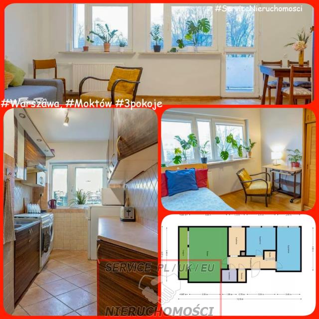 #3pokojowe na Mokotowie - idealne pod #wynajem ! Warszawa - zdjęcie 1