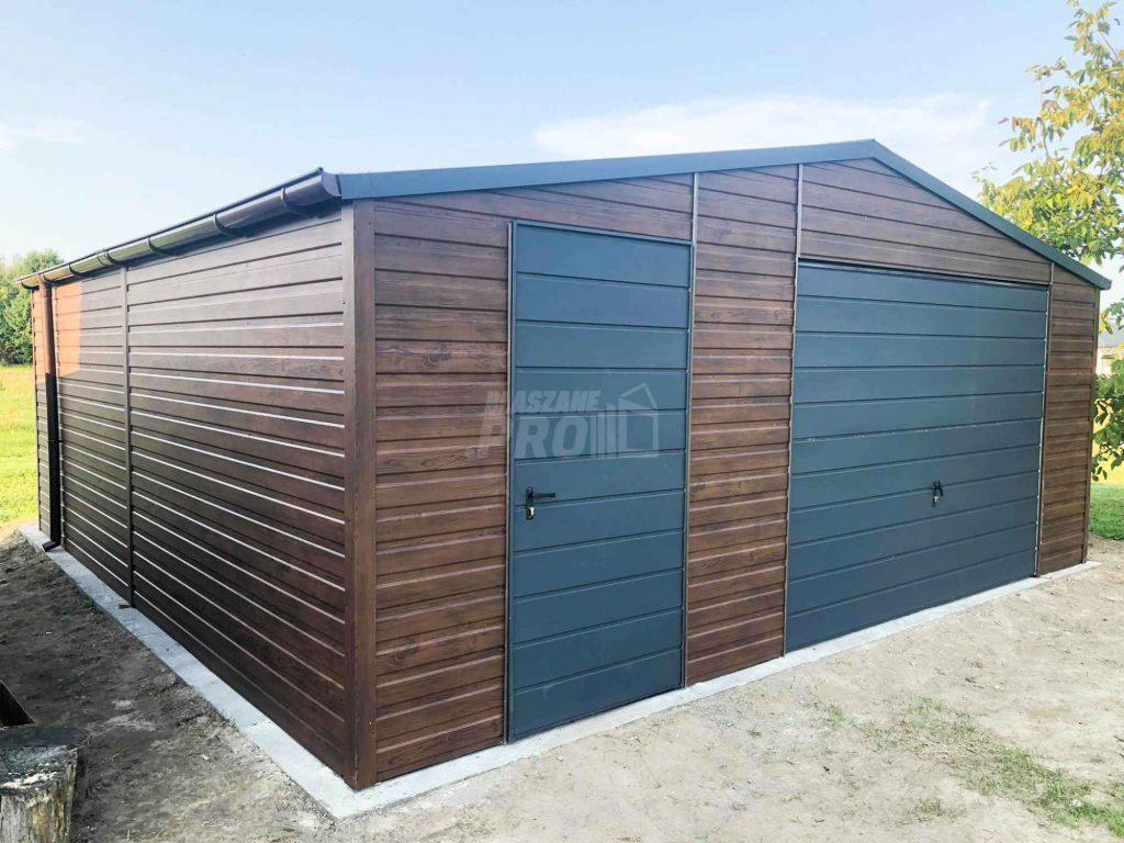 Garaż blaszany 6x6 Brama + drzwi + 2x okno  Dach dwuspadowy GP119 Kłodzko - zdjęcie 6