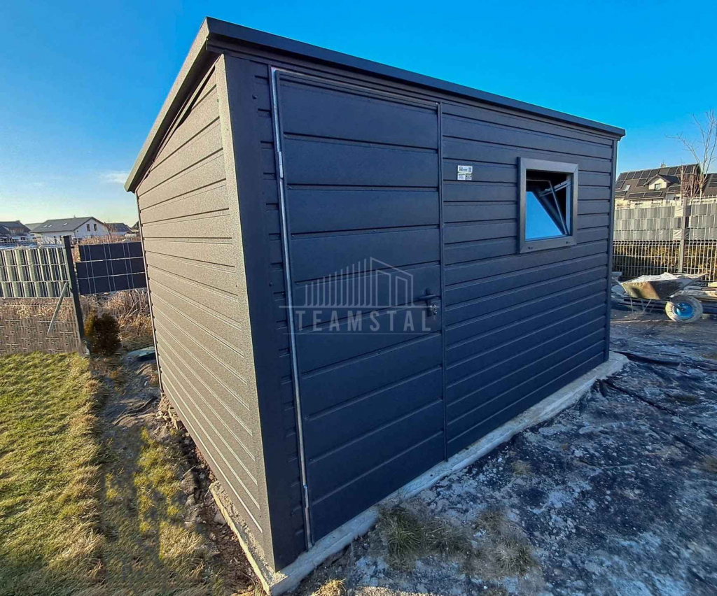 Schowek domek ogrodowy 3,5x2,5m Drzwi okno dach spad w tył TS1052 Koszalin - zdjęcie 2