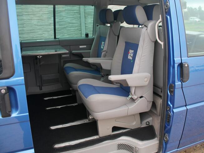 VW T4 Multivan 2.5 TDI 151 KM Klimatronik STOLIK Lodówka ŁÓŻKO 7 Osób Zielenin - zdjęcie 10