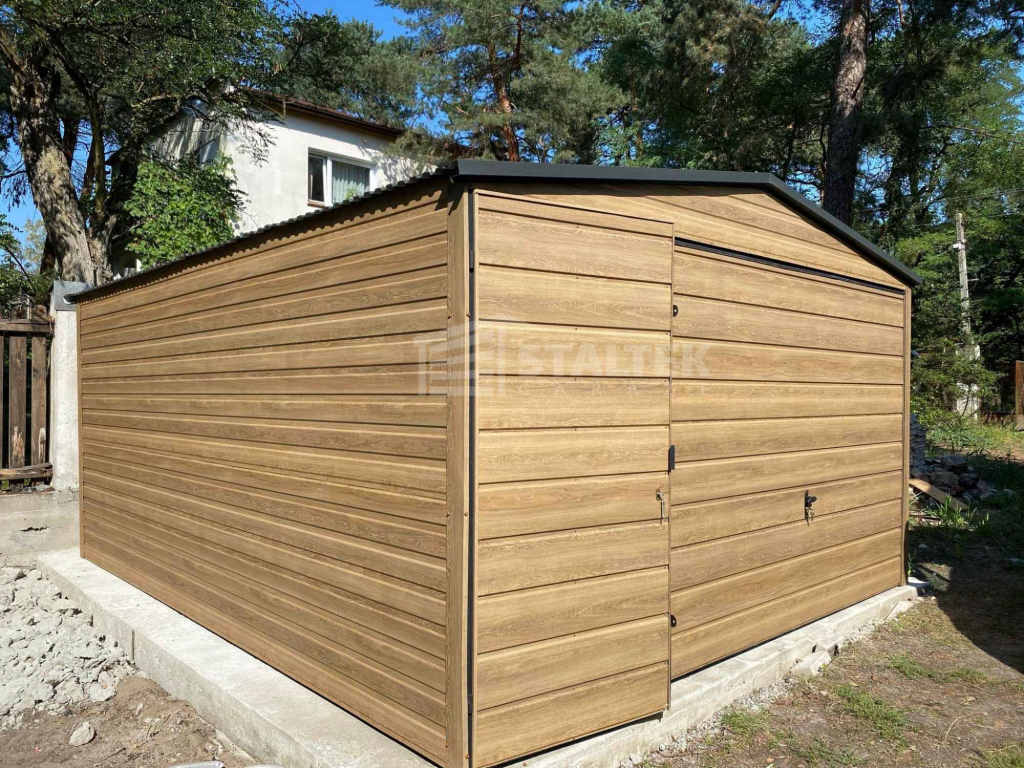 Garaż Blaszany 4x5m - Brama uchylna - drzwi - Winchester dach ST135 Gorzów Wielkopolski - zdjęcie 5