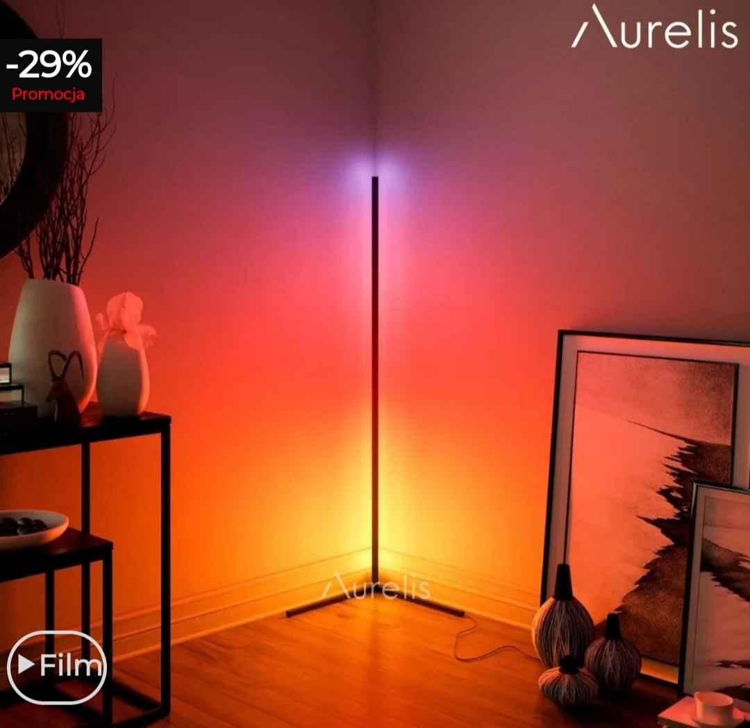 Oryginalna lampa narożna Aurelis edge led RGB Skawina - zdjęcie 5