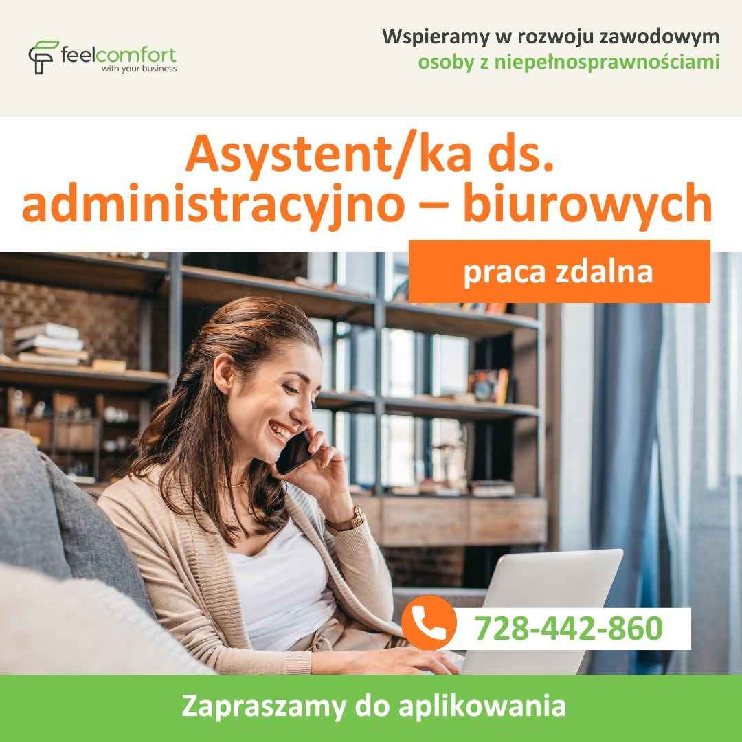 Asystent/ka ds. administracyjno – biurowych - praca zdalna Szczecin - zdjęcie 1