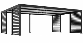 CarPort PREMIUM - wiata samochodowa 7x5  dodatkowa zabudowa TS1110