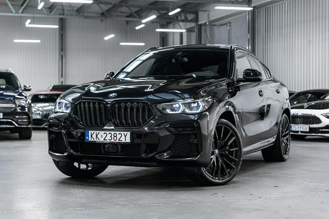 BMW X6 40d. All Black. Gwarancja 05.2027. Nowe opony. Po serwisie ASO. Węgrzce - zdjęcie 2
