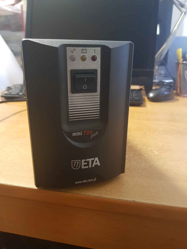 Zasilacz kompaktowy awaryjny UPS ETA 720 mini plus 2 gniazda wyjścia Nowe Miasto - zdjęcie 1