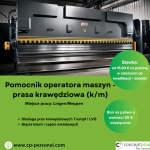 Pomocnik operatora maszyn -  prasa krawędziowa (k/m) Rzeszów - zdjęcie 1