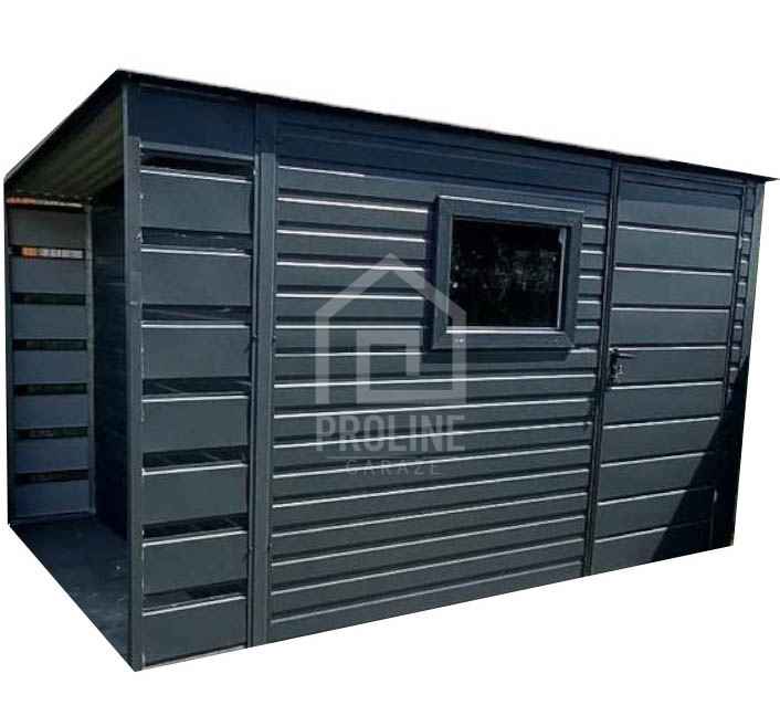 Schowek domek ogrodowy 2,5x2,5m +wiata 0,5m drzwi okno spad tył PLG147 Gorzów Wielkopolski - zdjęcie 1