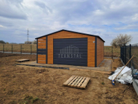 Garaż blaszany 4x5m + wiata 1x5m brama drzwi okno  dach TS1071 Mrągowo - zdjęcie 4
