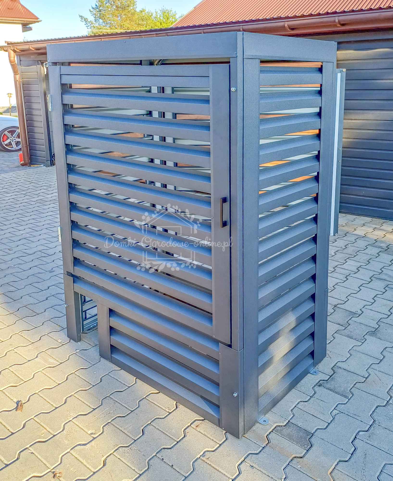 Osłona Pompy Ciepła 100x60x150cm Antracyt Zabudowa ID862 Toruń - zdjęcie 4