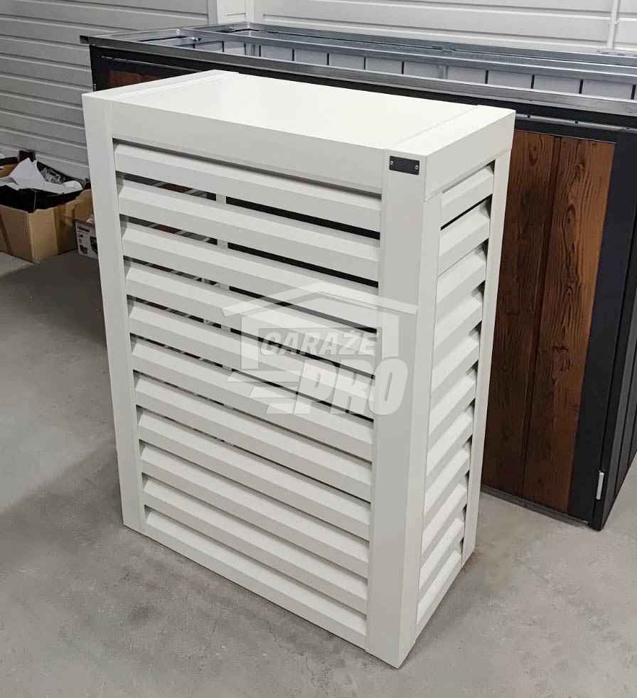 Osłona klimatyzatora – pompy ciepła 100x40x150 cm biały GP705 Suwałki - zdjęcie 4