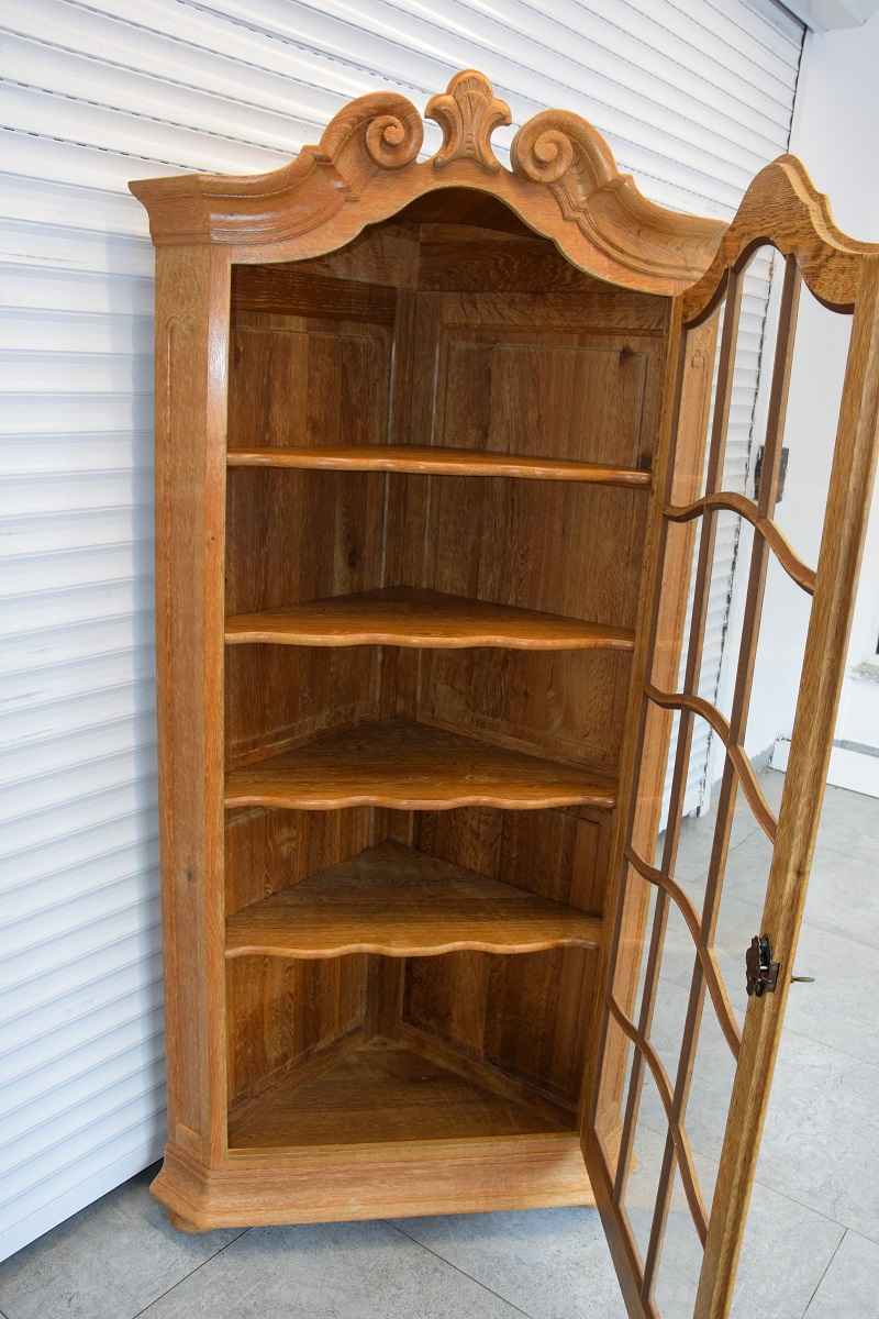 witryna narożna z drewna dębowego - jak nowa Olsztyn - zdjęcie 3