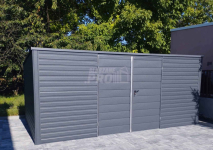 Domek ogrodowy - schowek 6x3 Brama  antracyt Dach spad w tył  GP204 Kielce - zdjęcie 4