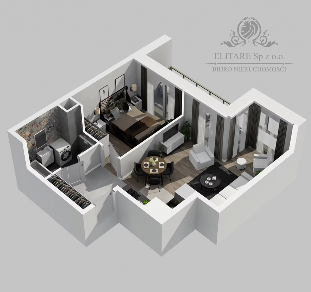 Mieszkanie 40,35m2 2 pokojowe z loggią 6,61m2 na wynajem, dla siebie Wrocław - zdjęcie 6