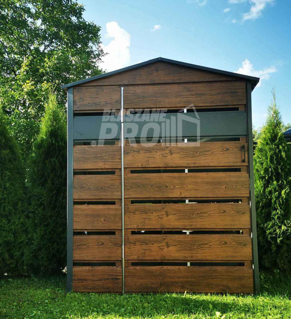 Wiata śmietnikowa dwuspad 1,3x0,5m Schowek ogrodowy GP286 Zgorzelec - zdjęcie 6