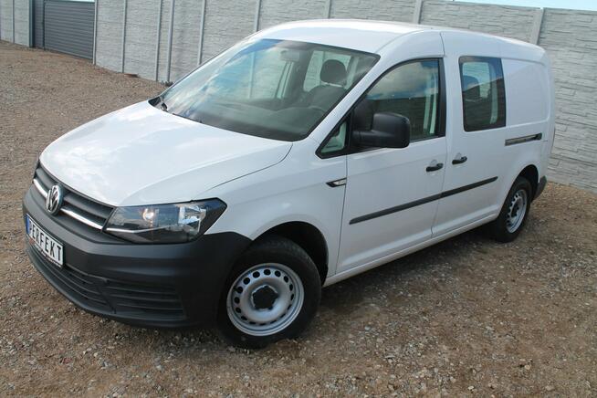 VW Caddy 2.0 TDI 102 KM MAXI Long 5 OSOBOWY Klima GRZANE Fotele SERWIS Zielenin - zdjęcie 3