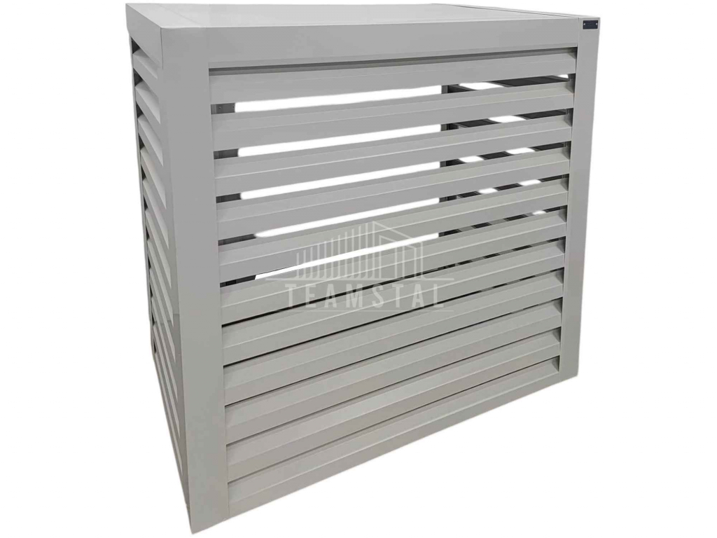 Osłona klimatyzatora – pompy ciepła 120x40x140 cm biały TS1220 Pabianice - zdjęcie 1