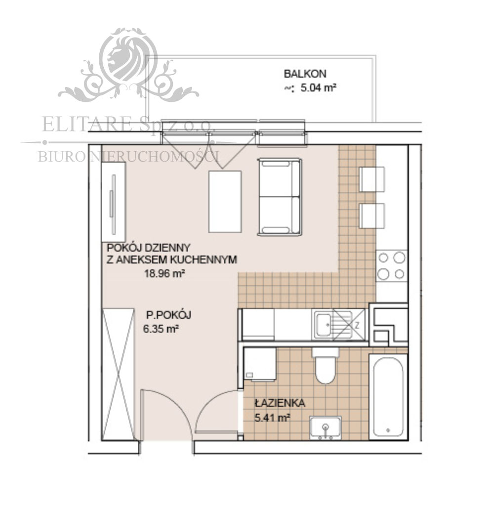 GOTOWE/Mieszkanie 1pok, 30,72m2 z balkonem /Wrocław Szczepin Wrocław - zdjęcie 9