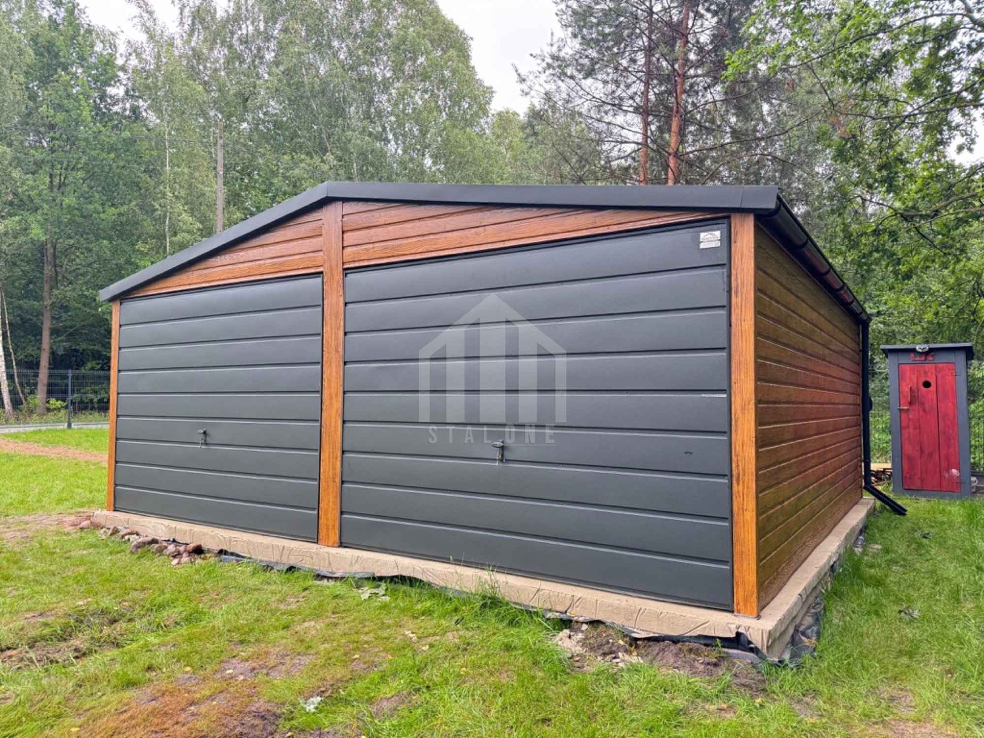 Garaż blaszany 6x5m - 2x brama - 2x okno - drzwi - rynny SO126 Piła - zdjęcie 3