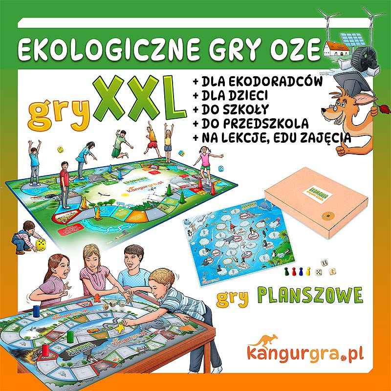 EKO GRY XXL dla dzieci OZE - czyste powietrze, energia, woda Krowodrza - zdjęcie 1
