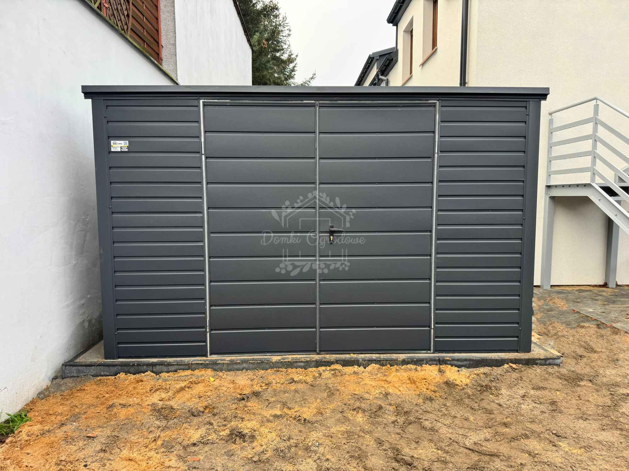 Schowek - domek ogrodowy 4x2,5m  antracyt - dach spad w tył ID884 Szczecinek - zdjęcie 4