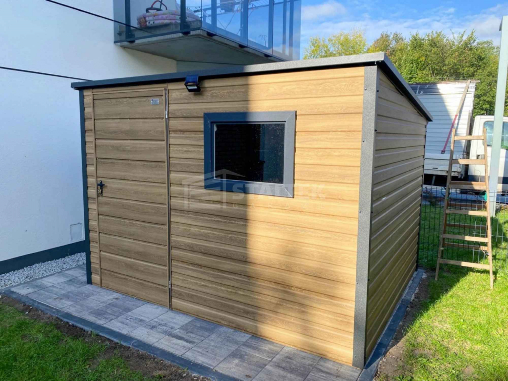 Schowek domek ogrodowy 3×2 – drzwi – okno drewnopodobny dach ST253 Sieradz - zdjęcie 2