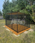 Kojec dla psa 3x2m - Podłoga drewniana - Dach spad w tył GP442 Leszno - zdjęcie 7
