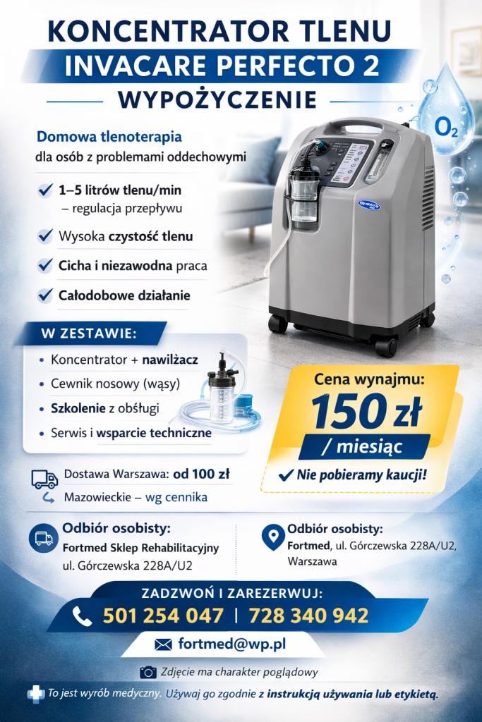 KONCENTRATOR TLENU INVACARE PERFECTO 2 – WYPOŻYCZENIE | Warszawa Bemowo - zdjęcie 1