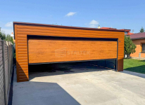 Garaż blaszany 6x5m brama drzwi okno drewnopodobny dach ST223 Pabianice - zdjęcie 5