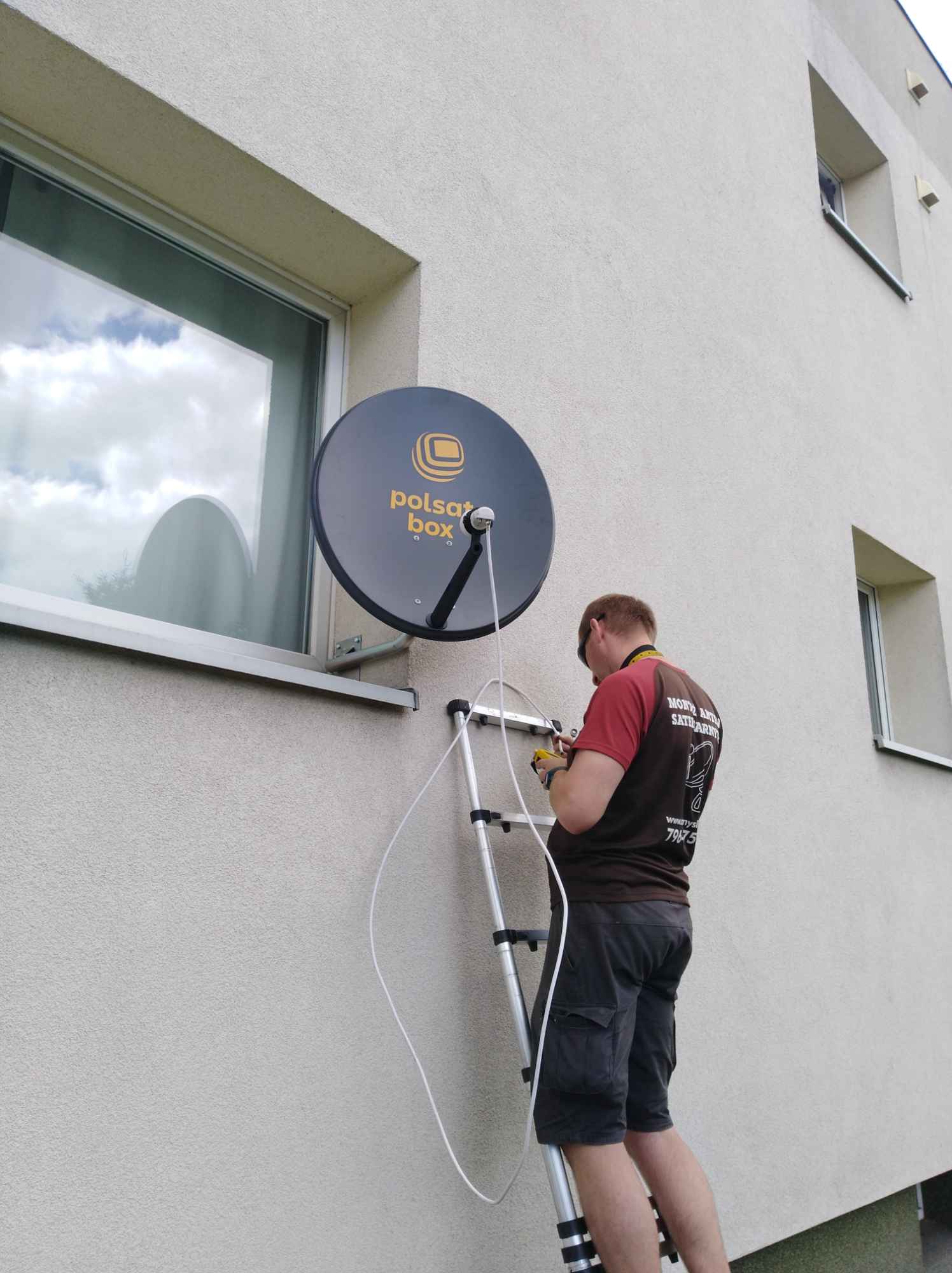 Montaż ustawienie serwis anten satelitarnych DVBt Montaż telewizora Czeladź - zdjęcie 2