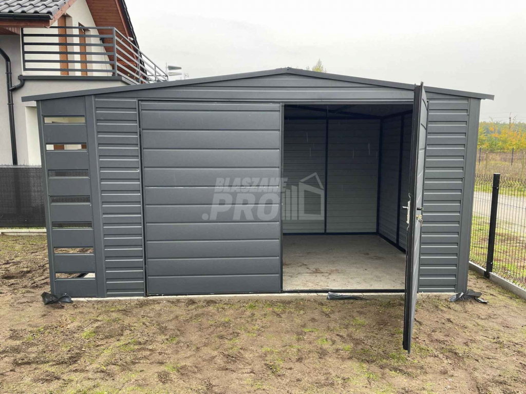 Domek Ogrodowy 4x3 + wiata Brama dwuskrzydłowa - Dach dwuspadowy GP238 Rybnik - zdjęcie 7