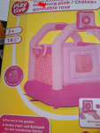 Zamek dmuchany różowy