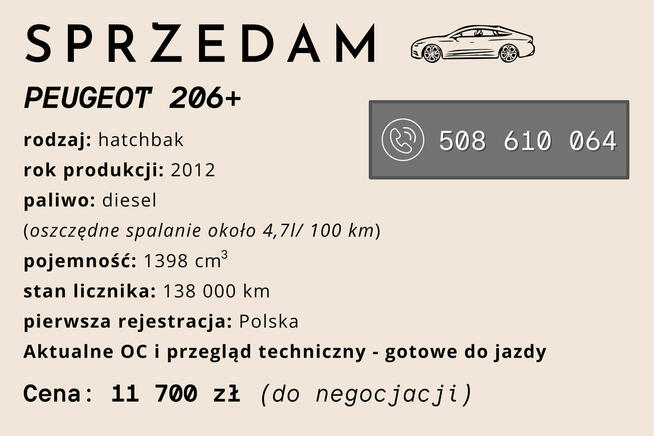 Peugeot 206+ Poznań - zdjęcie 6